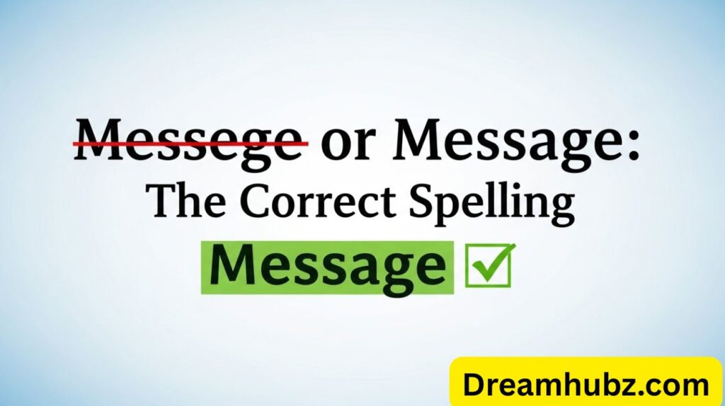 Messege or Message: The Correct Spelling