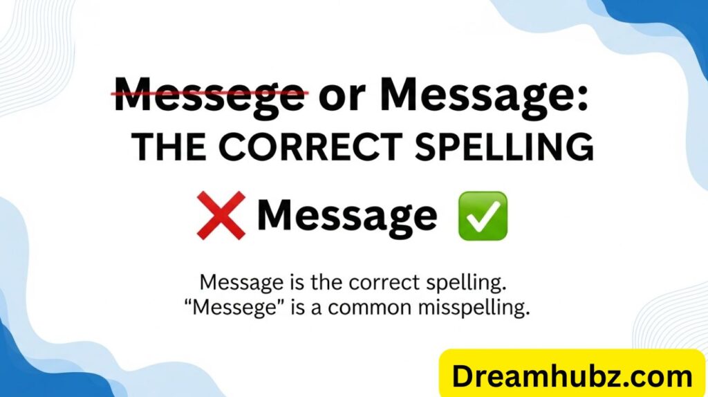Messege or Message: The Correct Spelling