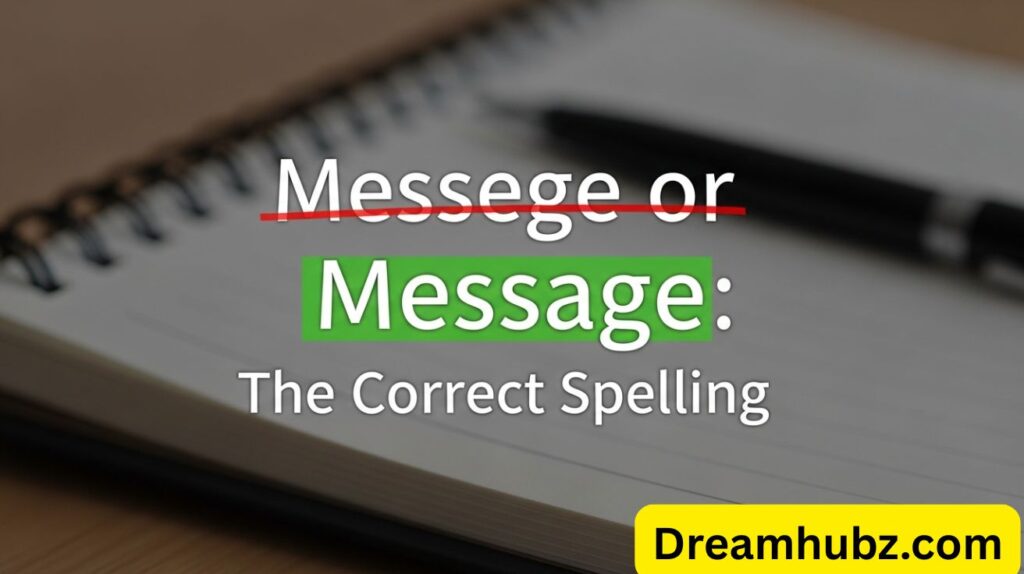 Messege or Message: The Correct Spelling