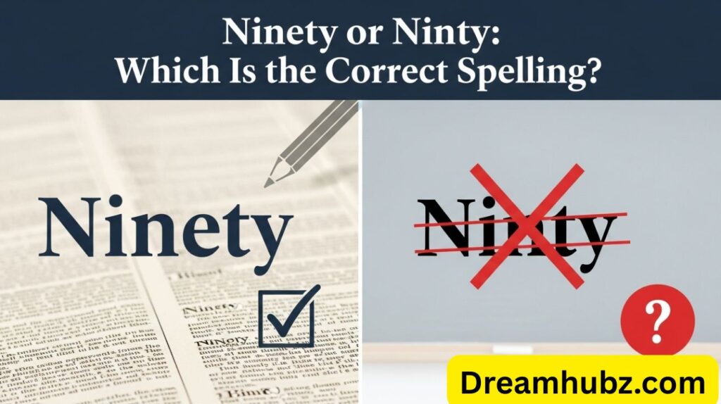 Ninety or Ninty: Which Is the Correct Spelling?