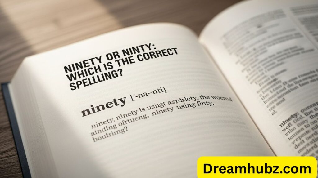 Ninety or Ninty: Which Is the Correct Spelling?