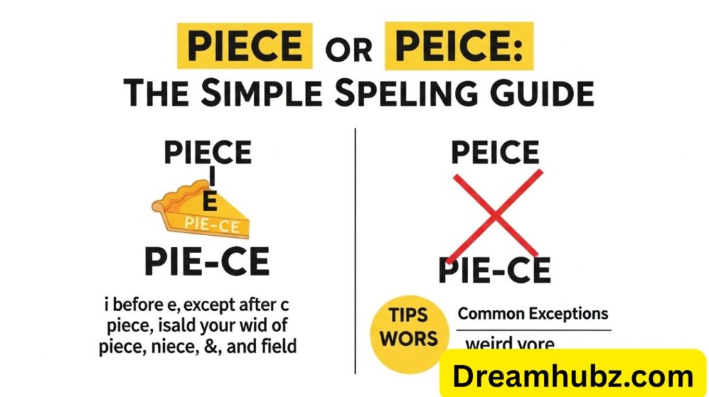 Piece or Peice: The Simple Spelling Guide