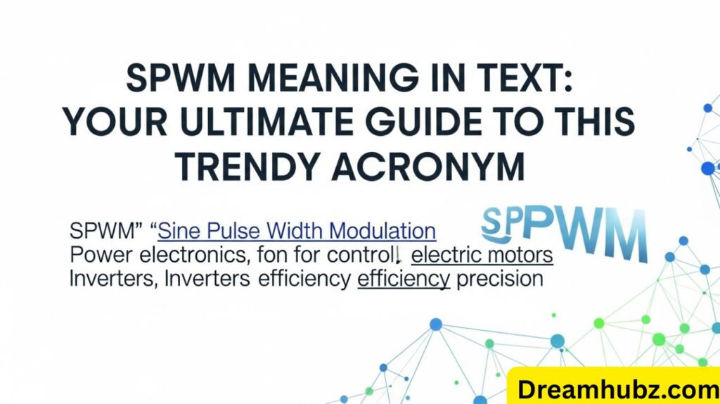 SPWM Meaning in Text: Your Ultimate Guide to This Trendy Acronym