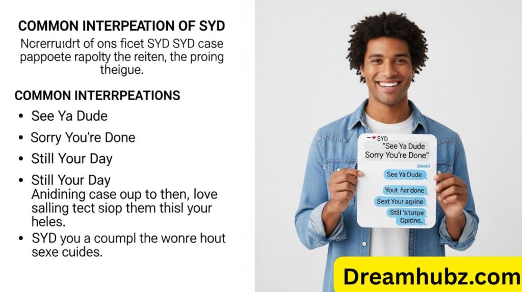 SYD Meaning in Text