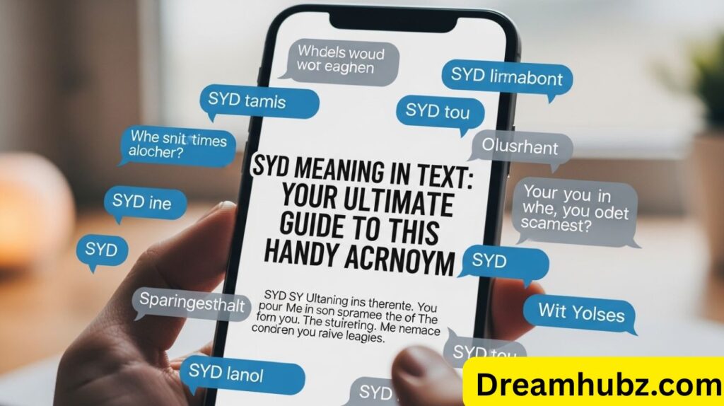 SYD Meaning in Text