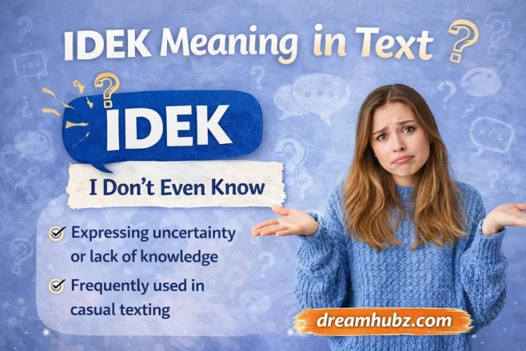 IDEK Meaning in Text