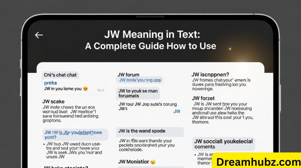 JW Meaning in Text