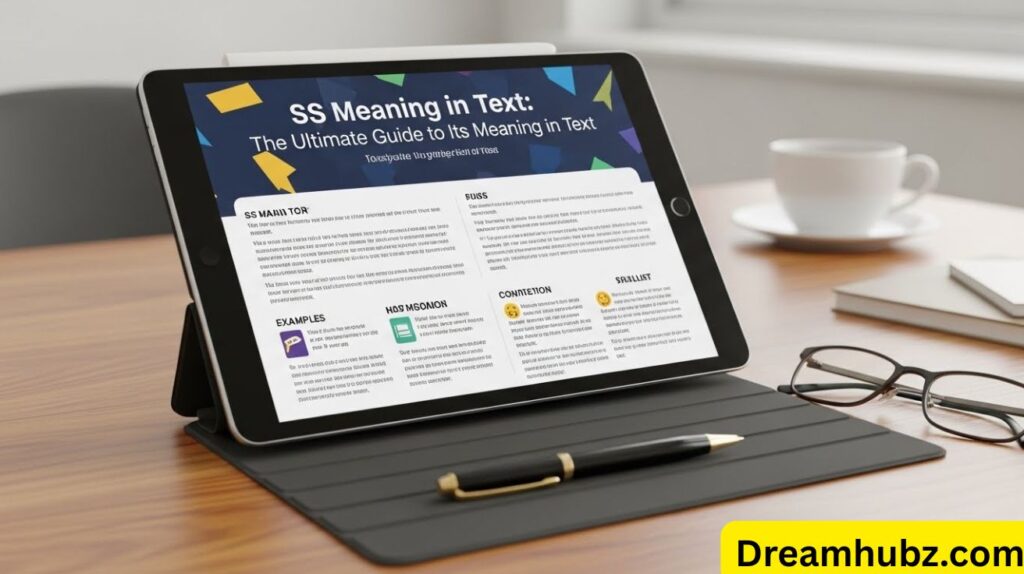 SS Meaning in Text