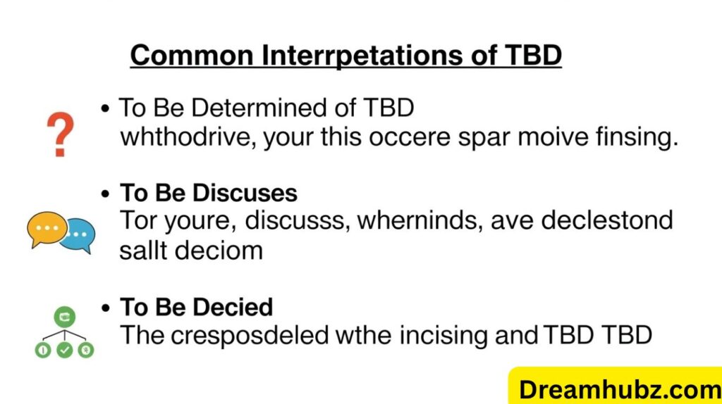 TBD Meaning in Text