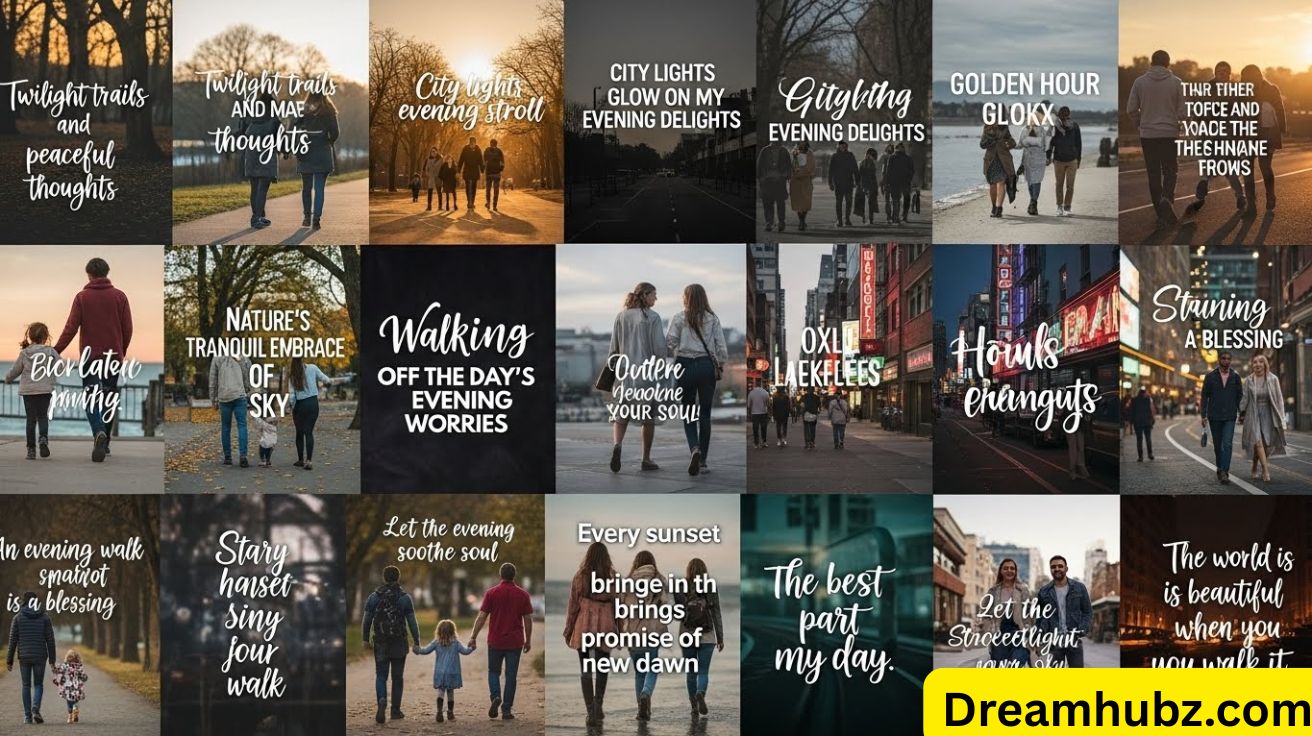 Evening Walk Captions and Quotes for Instagram