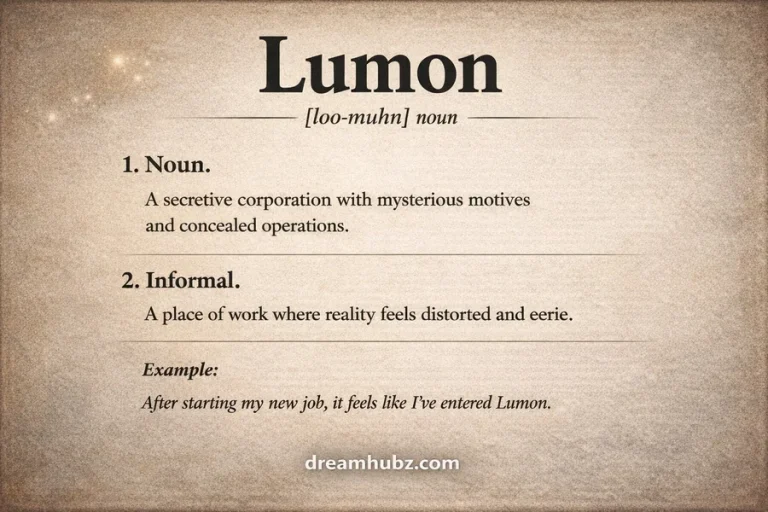 Lumon Definition and Meaning