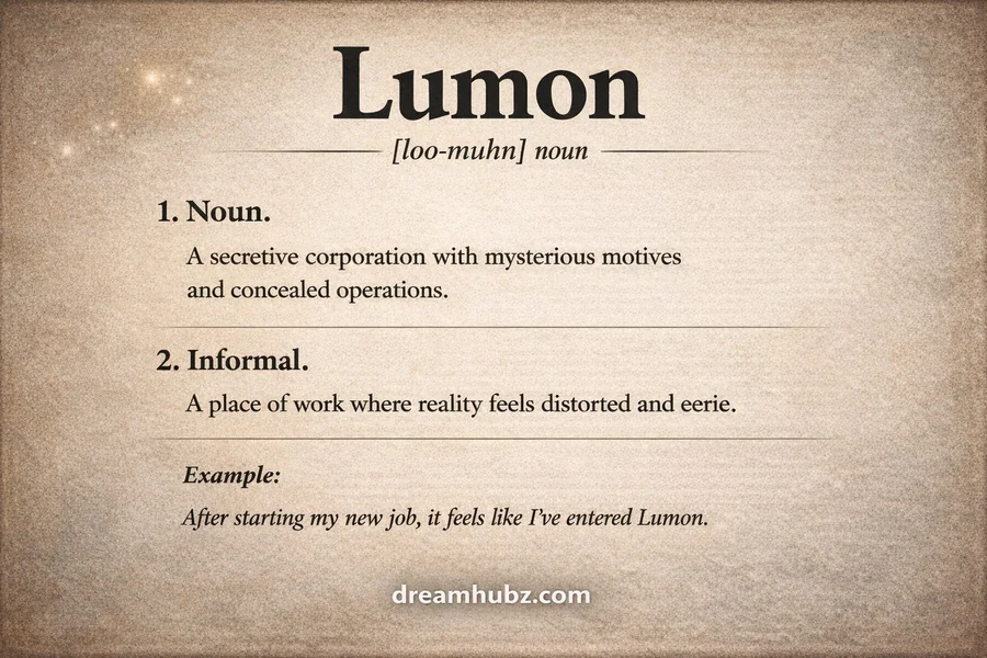Lumon Definition and Meaning