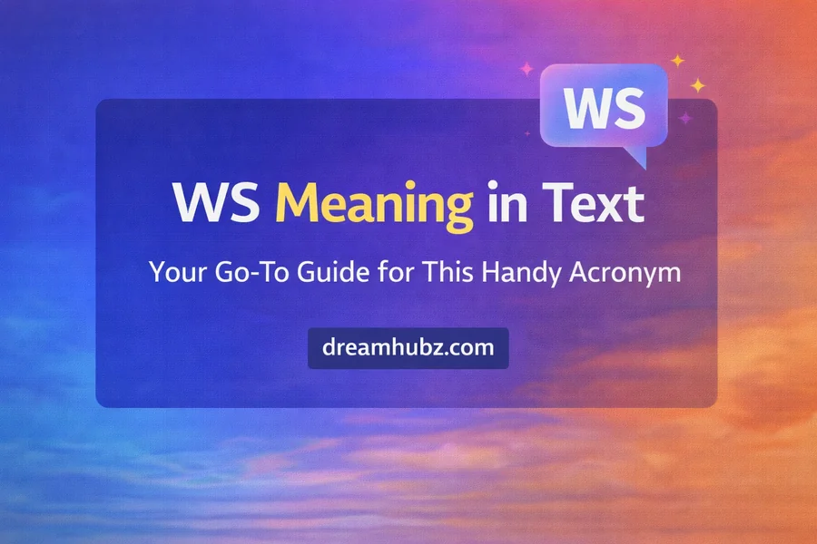 WS Meaning in Text