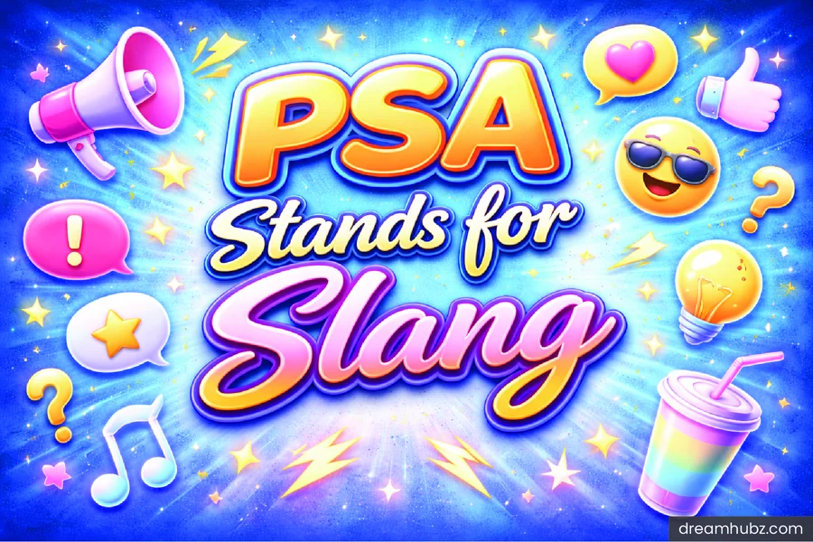 psa stand for slang