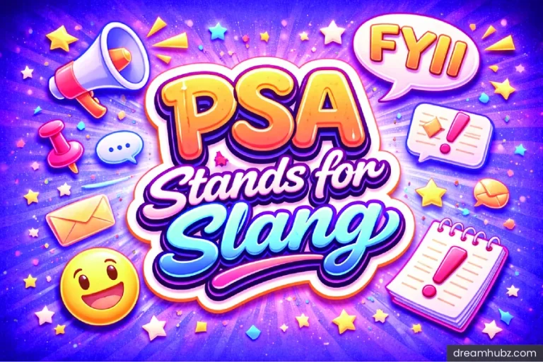 psa stands for slang