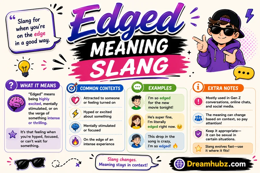 Edged Slang Meaning