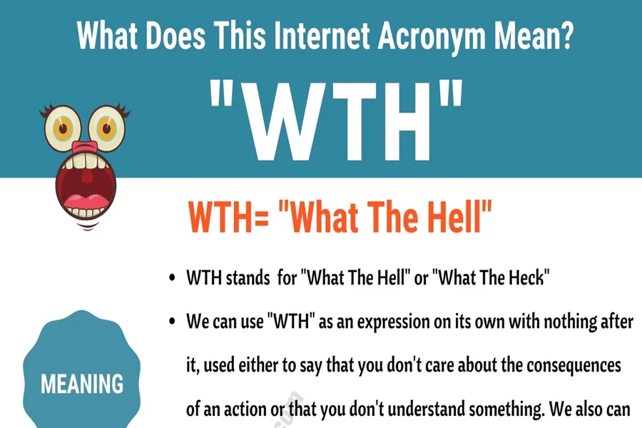WTH Meaning in Text
