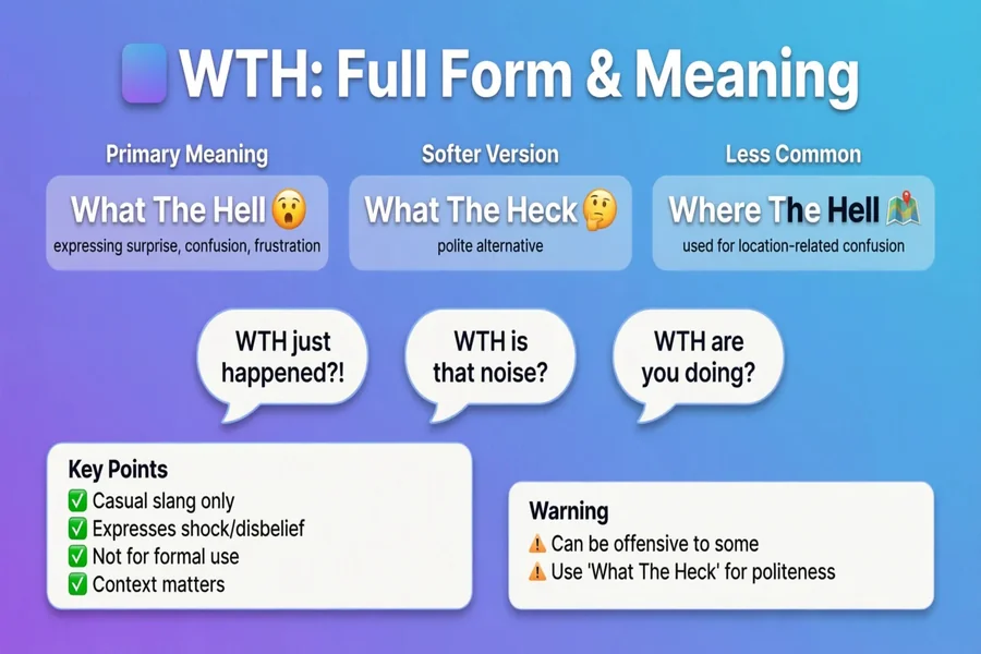 WTH Meaning in Text